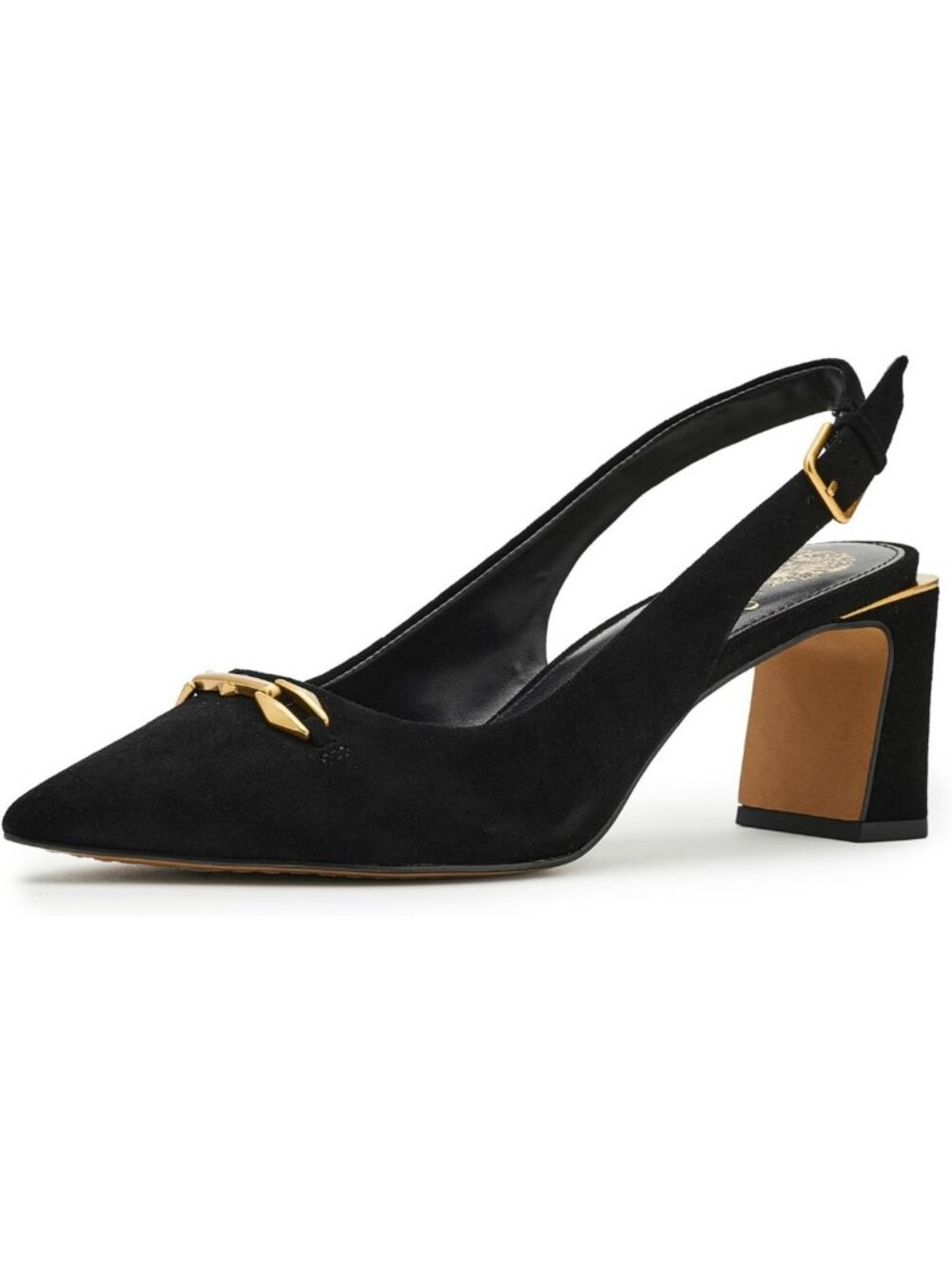 Vince Camuto Womens Hamden Link Slingback Pump